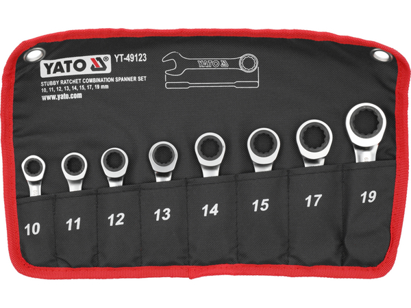 8 īsu sprūdrata atslēgu komplekts YATO YT-49123 - Image 2