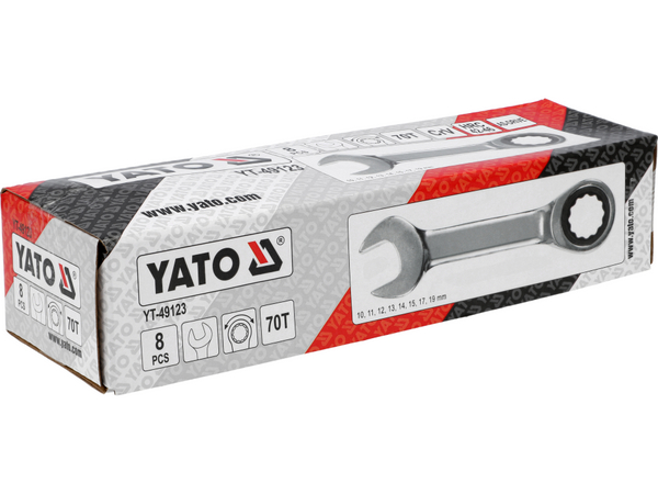 8 īsu sprūdrata atslēgu komplekts YATO YT-49123 - Image 3