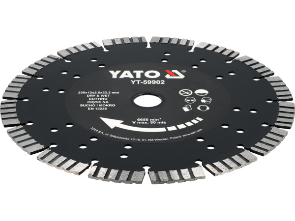 Dimanta disks dzelzsbetonam 230 mm YATO YT-59902 - Image 3