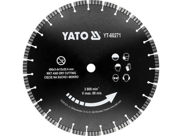 Dimanta disks 400 mm YATO YT-60271