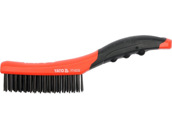 4 rindu tērauda birste ar plastmasas rokturi YATO YT-6332