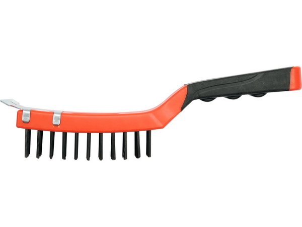 4 rindu tērauda birste ar plastmasas rokturi YATO YT-6333
