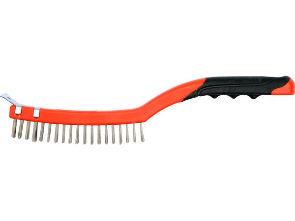 3 rindu tērauda birste ar plastmasas rokturi YATO YT-6336