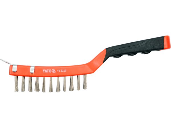 4 rindu tērauda birste ar plastmasas rokturi YATO YT-6339