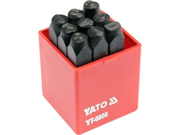 Digitālie zīmogi 9p-8mm YATO YT-6855