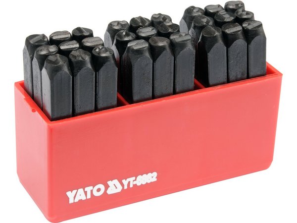 Burtu zīmogi 27pr-6mm YATO YT-6862