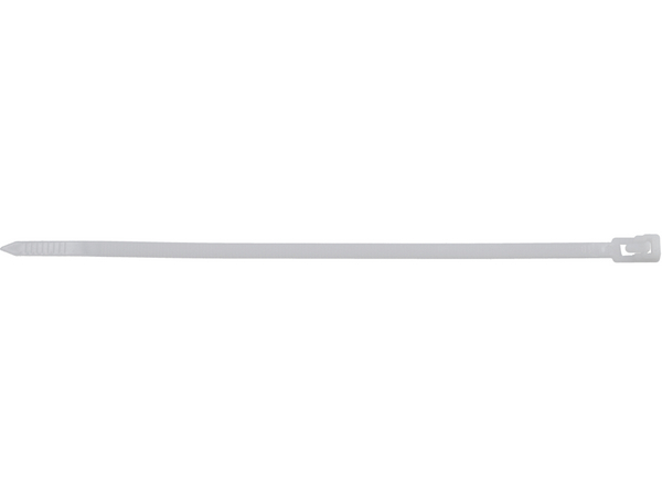Atkārtoti lietojami plastmasas savilcēji, balti, 4,8 × 200 mm, 100 gab. YATO YT-70661 - Image 2