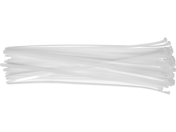 Atkārtoti lietojami plastmasas savilcēji, balti, 7,6 × 400 mm, 50 gab. YATO YT-70667