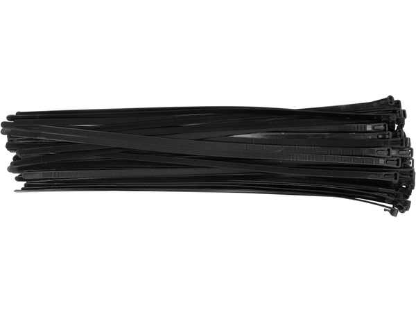Atkārtoti lietojami plastmasas savilcēji, melni, 7,6 × 400 mm, 50 gab. YATO YT-70677