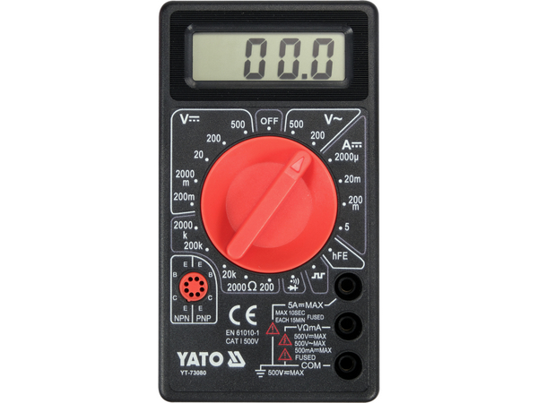 DIGITĀLAIS MULTIMETRS YATO YT-73080 DIGITĀLAIS MULTIMETRS YATO YT-73080 - Image 6