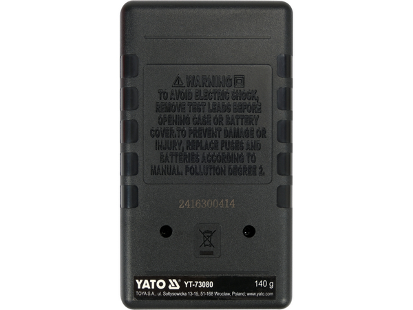 DIGITĀLAIS MULTIMETRS YATO YT-73080 DIGITĀLAIS MULTIMETRS YATO YT-73080 - Image 7