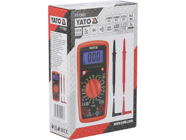 DIGIĀLAIS MULTIMĒTRS, YATO YT-73081 - Image 5