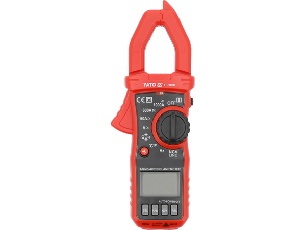 SKAVAS STRĀVAS MĒRĪTĀJS RMS AC/DC 10mA-1000A, YATO YT-730933 - Image 2