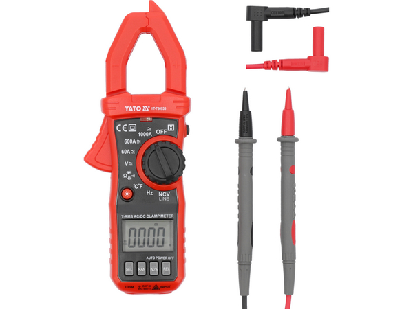 SKAVAS STRĀVAS MĒRĪTĀJS RMS AC/DC 10mA-1000A, YATO YT-730933 - Image 3