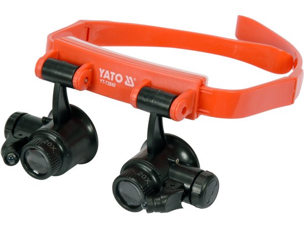 GALVAS PALIELINĀMAIS STIKLS (BINOKULĀRA LUPA) AR LED GAISMU YATO YT-73840 GALVAS PALIELINĀMAIS STIKLS (BINOKULĀRA LUPA) AR LED GAISMU YATO YT-73840