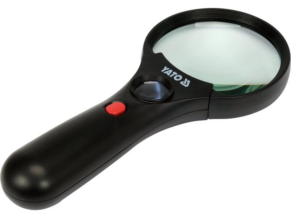 Rokas palielināmais stikls ar LED fona apgaismojumu 3x/45x YATO YT-73845 - Image 4