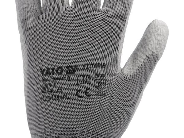 Darba cimdi - pelēki YATO YT-7472 - Image 5