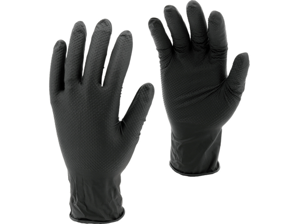 Nitrila cimdi, dimanta formas, 50 gab., M (8) YATO YT-74741
