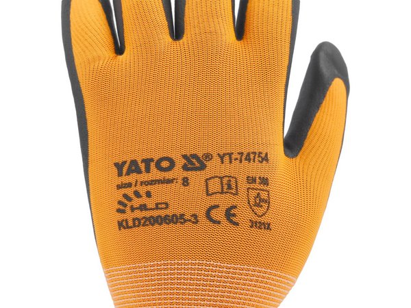 Slāpekļa darba cimdi skārienekrāniem, 10. izmērs YATO YT-74756 - Image 5