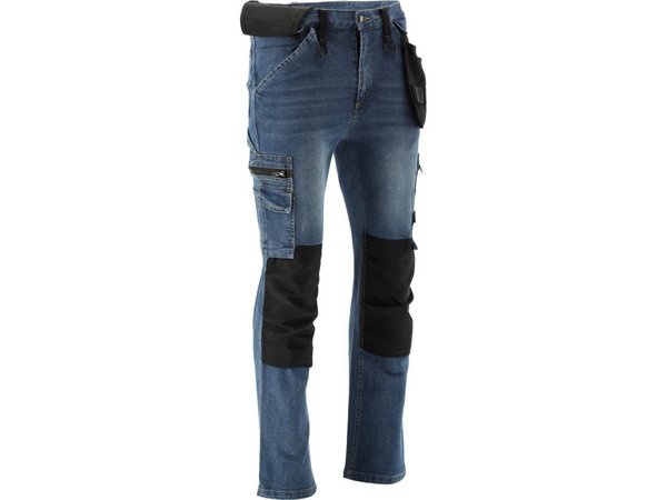 DARK BLUE džinsa darba bikses, izmēri RL/XL YATO YT-79053 - Image 7