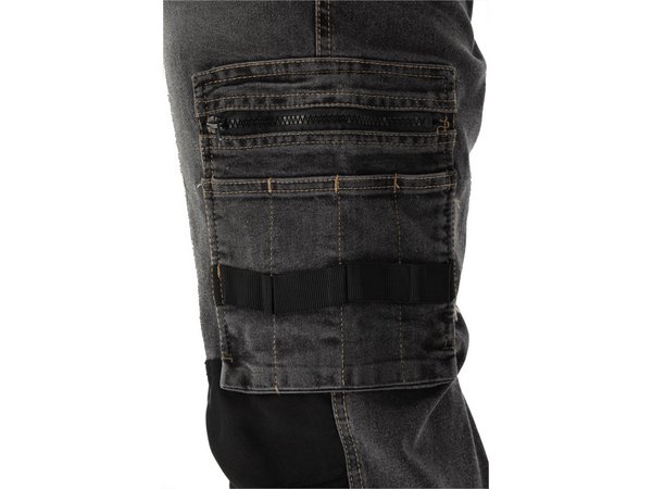 Elastīgas džinsa bikses STRETCH JEANS STEEL GREY, XL izmērs YATO YT-79064 - Image 13