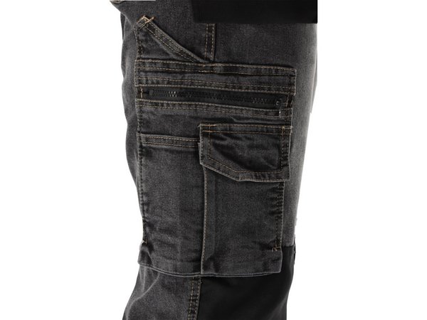 Elastīgas džinsa bikses STRETCH JEANS STEEL GREY, XL izmērs YATO YT-79064 - Image 14