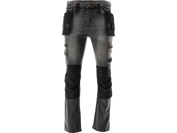 Elastīgas džinsa bikses STRETCH JEANS STEEL GREY, 2XL izmērs YATO YT-79065 - Image 8
