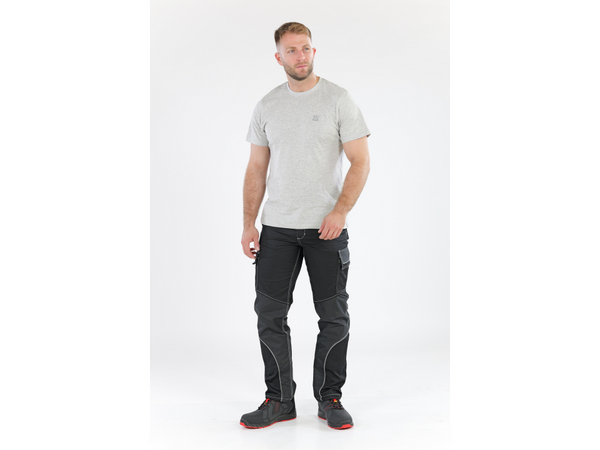 Melnas elastāna darba bikses, 2XL izmērs YATO YT-79444 - Image 4