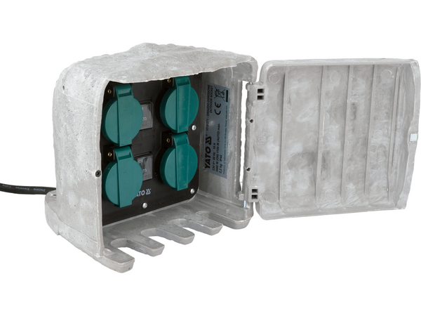 IP44 dārza kontaktligzda 4x230V YATO YT-81271 - Image 2