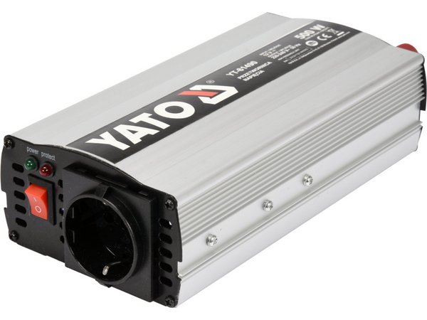 Automašīnas invertors 12/230V 500W YATO YT-81490