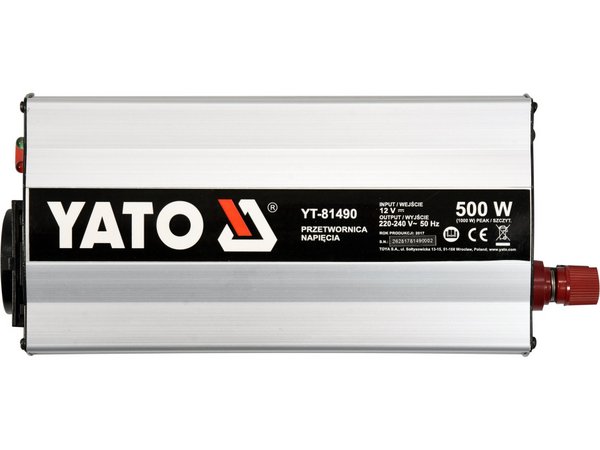 Automašīnas invertors 12/230V 500W YATO YT-81490 - Image 2