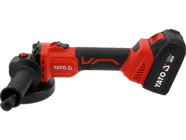 Akumulatora leņķa slīpmašīna (fleksis) 18V 125mm (bezsuku; ar 4Ah akumulatoru x 1) YATO YT-828251 Akumulatora leņķa slīpmašīna (fleksis) 18V 125mm (bezsuku; ar 4Ah akumulatoru x 1) YATO YT-828251 - Image 2