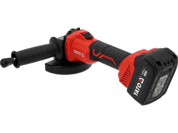 Akumulatora leņķa slīpmašīna (fleksis) 18V 125mm (bezsuku; ar 4Ah akumulatoru x 1) YATO YT-828251 Akumulatora leņķa slīpmašīna (fleksis) 18V 125mm (bezsuku; ar 4Ah akumulatoru x 1) YATO YT-828251 - Image 4
