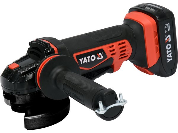 Akumulatora leņķa slīpmašīna (fleksis) 18V + 1 akumulators. YATO YT-82826