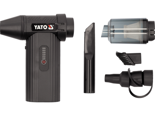 Pārnēsājams turbopūtējs ar piederumiem YATO YT-82936 Pārnēsājams turbopūtējs ar piederumiem YATO YT-82936