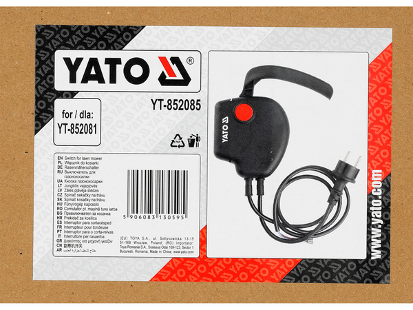 Elektriskā zāles pļāvēja slēdzis YATO YT-852085 - Image 2