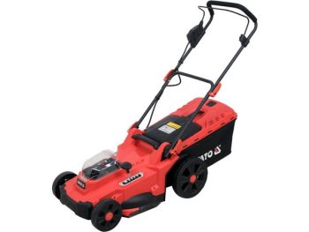 AKUMULATORA ZĀLES PĻĀVĒJS 36V, 2x18V BEZ AKUMULATORIEM UN LĀDĒTĀJA, 43cm SLIEDE, YATO YT-85225
