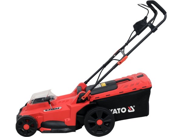 AKUMULATORA ZĀLES PĻĀVĒJS 36V, 2x18V BEZ AKUMULATORIEM UN LĀDĒTĀJA, 43cm SLIEDE, YATO YT-85225 AKUMULATORA ZĀLES PĻĀVĒJS 36V, 2x18V BEZ AKUMULATORIEM UN LĀDĒTĀJA, 43cm SLIEDE, YATO YT-85225 - Image 2