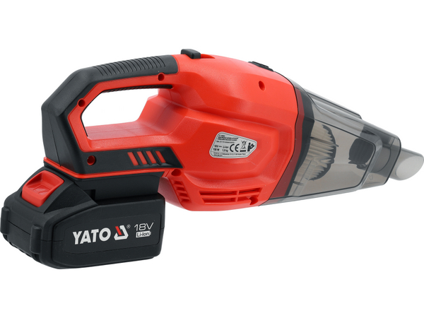 Bezvadu putekļsūcējs 18V, (4Ah; 9 kPa) YATO YT-85682 - Image 3