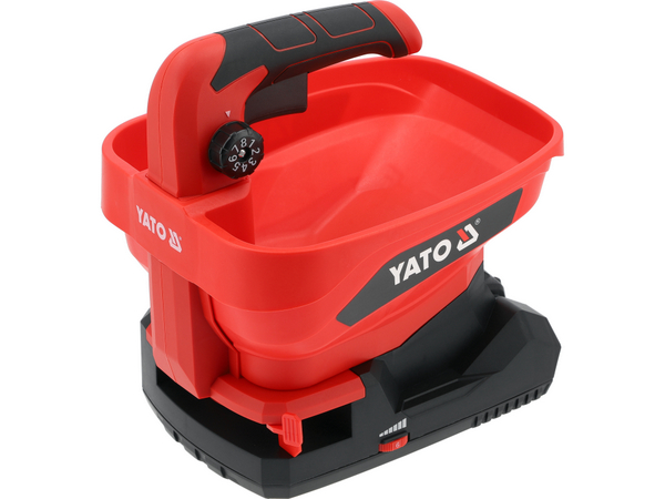 18V akumulatora darbināms izkliedētājs-sējmašīna YATO YT-86704