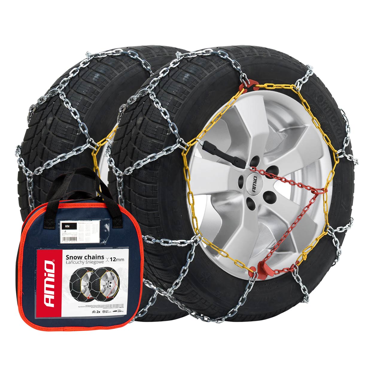 Sniega ķēdes 12 mm KN-130 AMIO-02107 Sniega ķēdes 12 mm KN-130 AMIO-02107