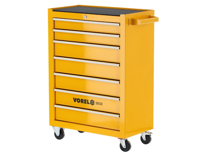 SERVISA INSTRUMENTU SKAPIS UZ RITEŅIEM AR 7 ATVILKNĒM VOREL 58538 SERVISA INSTRUMENTU SKAPIS UZ RITEŅIEM AR 7 ATVILKNĒM VOREL 58538 - Image 2