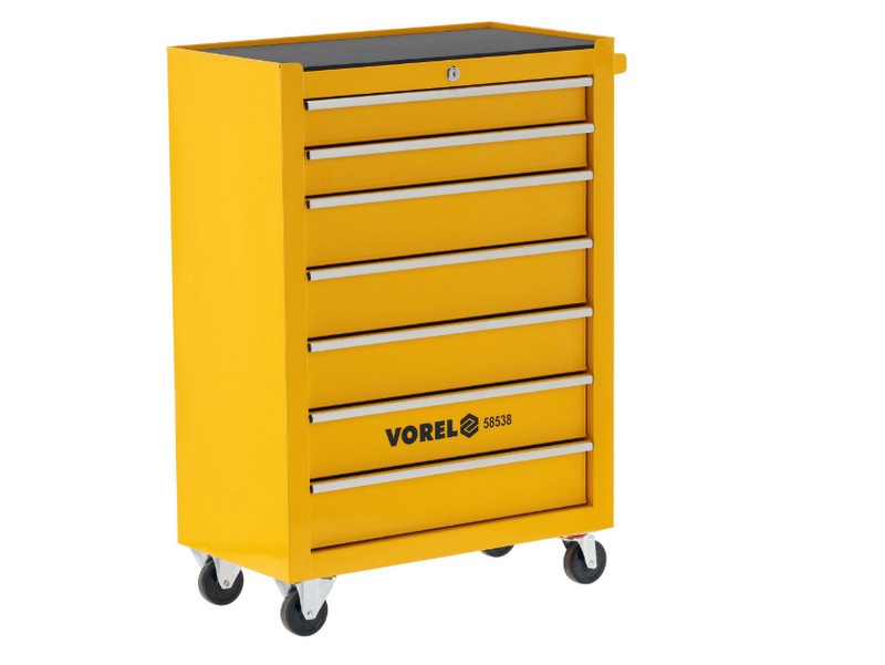 SERVISA INSTRUMENTU SKAPIS UZ RITEŅIEM AR 7 ATVILKNĒM VOREL 58538 SERVISA INSTRUMENTU SKAPIS UZ RITEŅIEM AR 7 ATVILKNĒM VOREL 58538 - Image 3