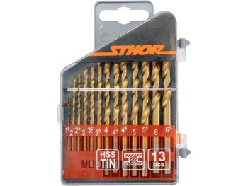 URBJU KOMPLEKTS METĀLAM AR TITĀNA NITRĪDA PĀRKLĀJUMU 1,5–6,5 mm(13 GAB), STHOR 22300