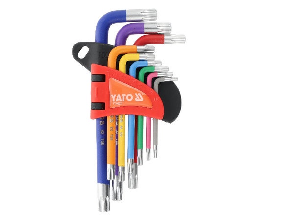 TORX L-VEIDA ATSLĒGU KOMPLEKTS 9 DAĻU, YATO YT-05637
