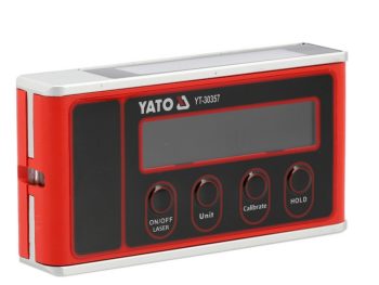 MAGNĒTISKAIS DIGITĀLAIS LĀZERA LĪMEŅRĀDIS UN LEŅĶMĒRS YATO YT-30357