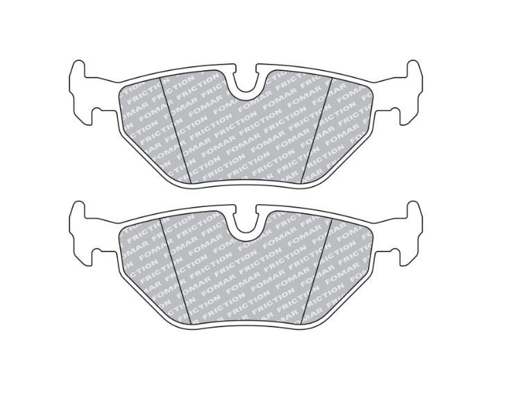 Bremžu kluči aizmugurējie, bremžu uzlikas bremžu diskam BMW 3 E30, E36, 5 E34, 7 E32 1.6-5.0 03.85-06.03, BRP0555-E, (FDB578, GDB917)