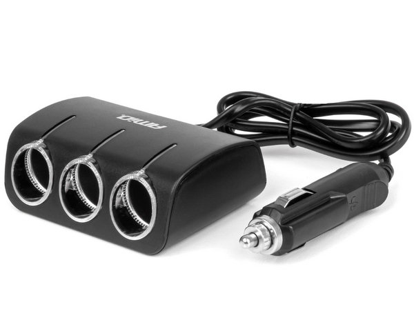 12V Piepīpētājā ligzdas sadalītājs 3 in 1, AMIO, R04359