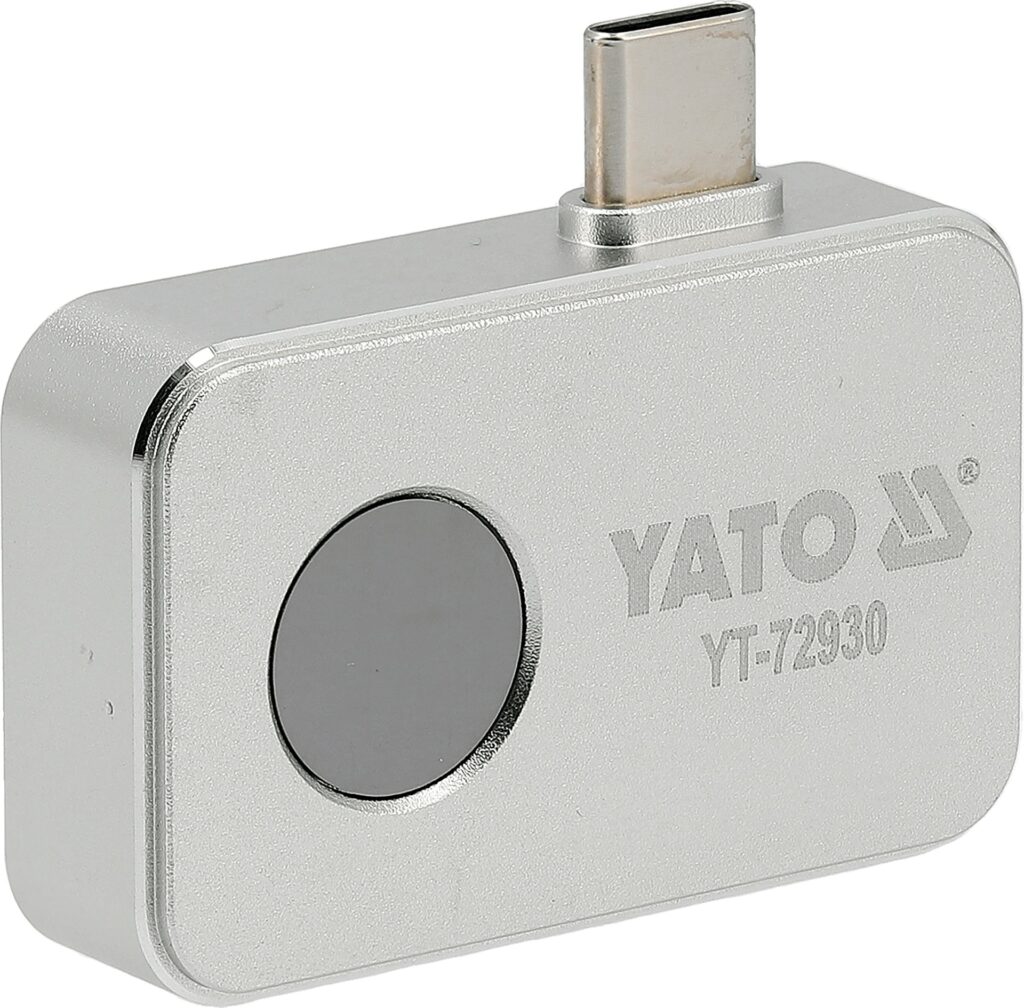 Termo kamera 256x192 līdz 512 x 384px, 25Hz ar USB-C savienojumu Android ierīcēm, YATO YT-72930