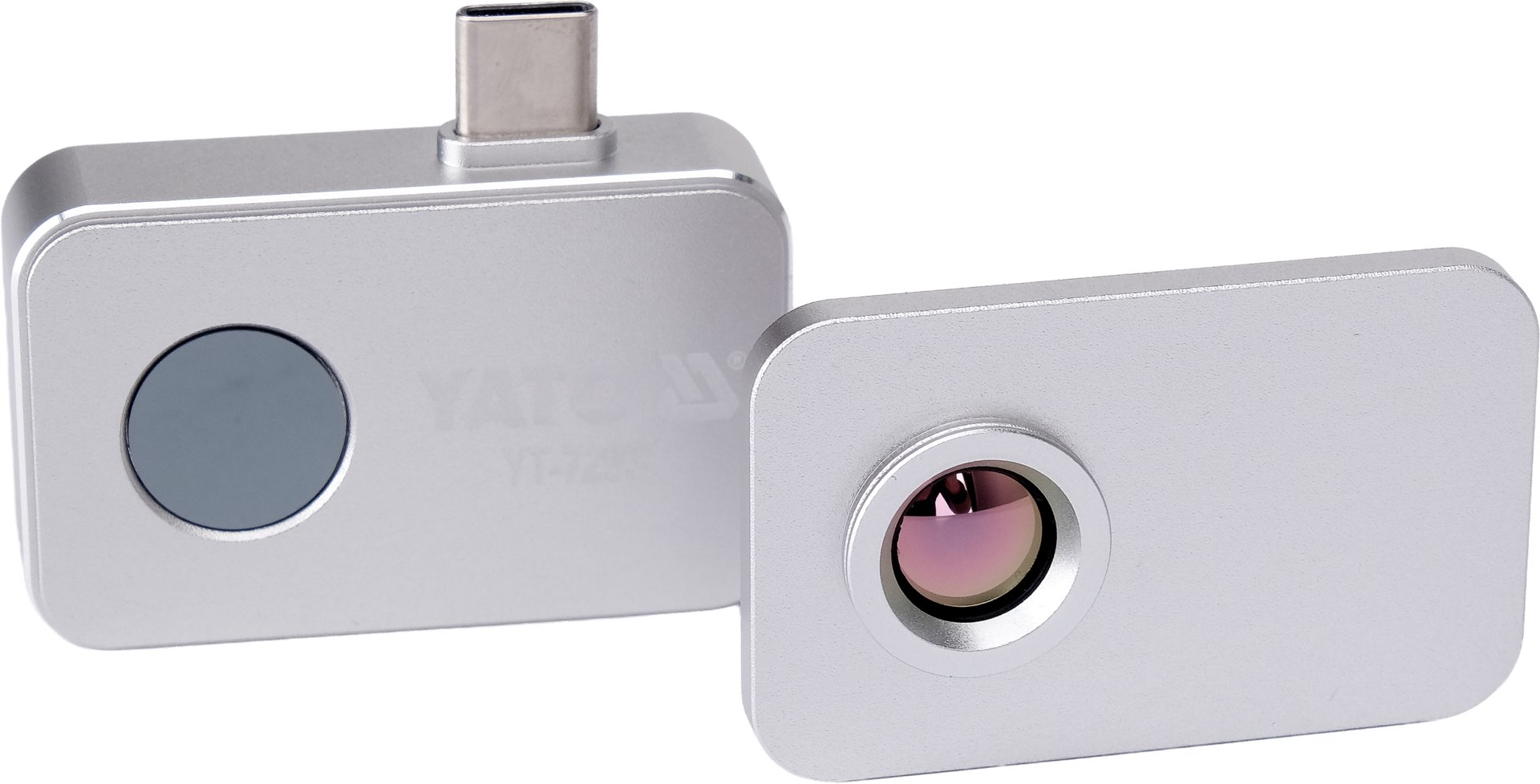 Termo kamera ar noņemamo makro objektīvu 256x192 līdz 512 x 384px, 25Hz ar USB-C savienojumu Android ierīcēm, YATO YT-72931